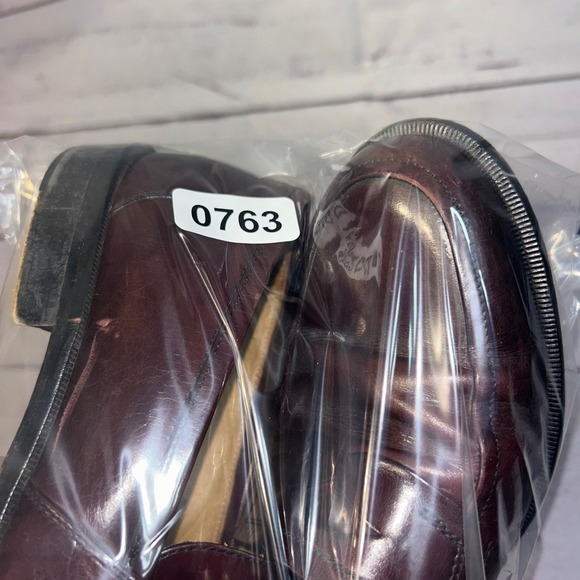Johnston & Murphy Mens Burgundy Leather Penny Loafers 15-1873 Handcrafted 8 M main image 7
